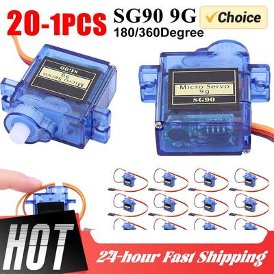 SG90 9G Micro Servo for 450 Fixed-Wing QC-Certified Small Servo Essential RC Model Accessory for RC Helicopter Aircraft Airplane
