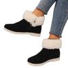 Fashion Winter Men Women Indoor Non-slip Snow Boots Soft Sole Comfortable Warm Shoes Low-top Casual Black Flat Cotton Boots Women Shoes