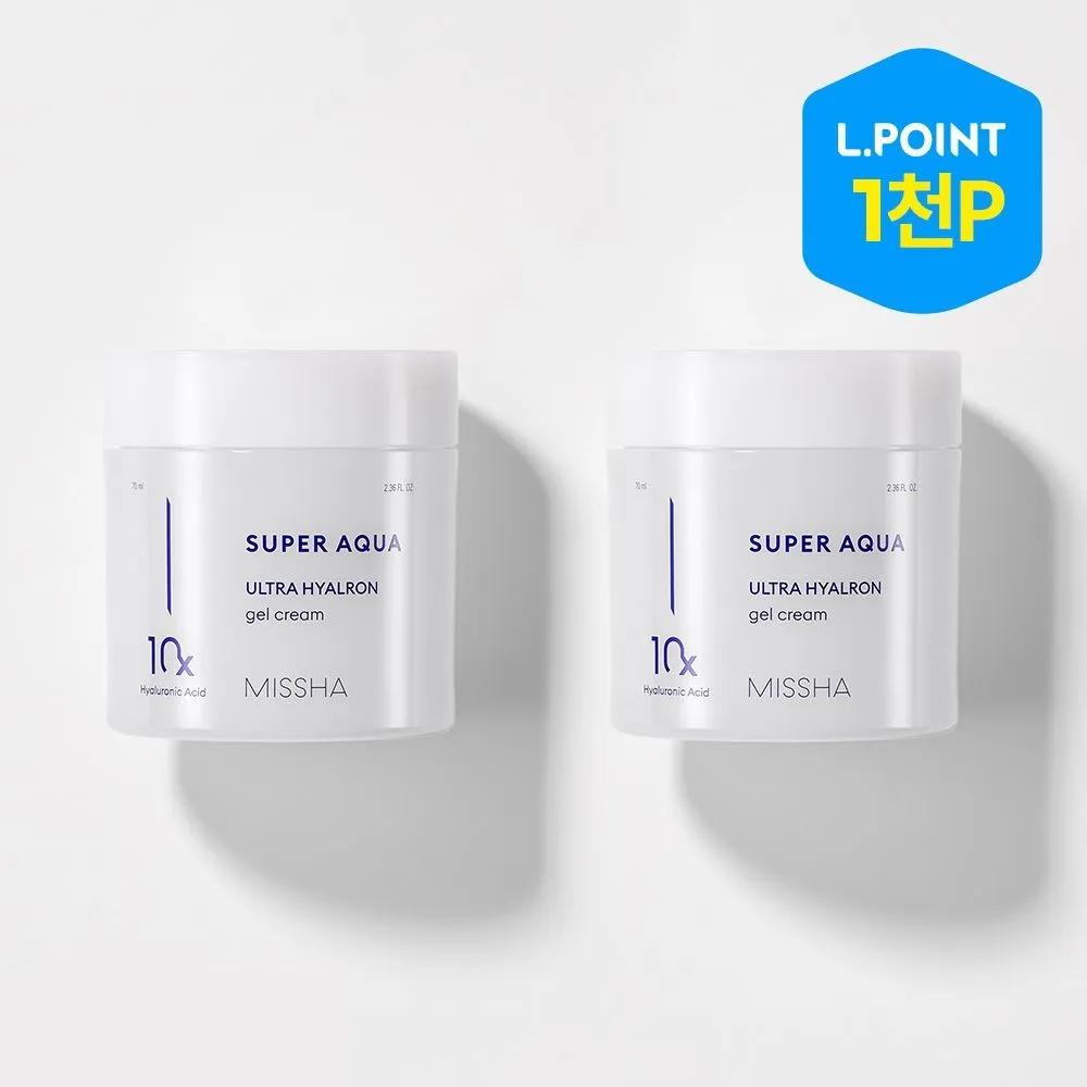 Super Aqua Ultra Hyaluron Gel Cream 70ml 2-Piece Set