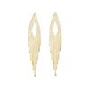 Geometric hollow long fringed earrings