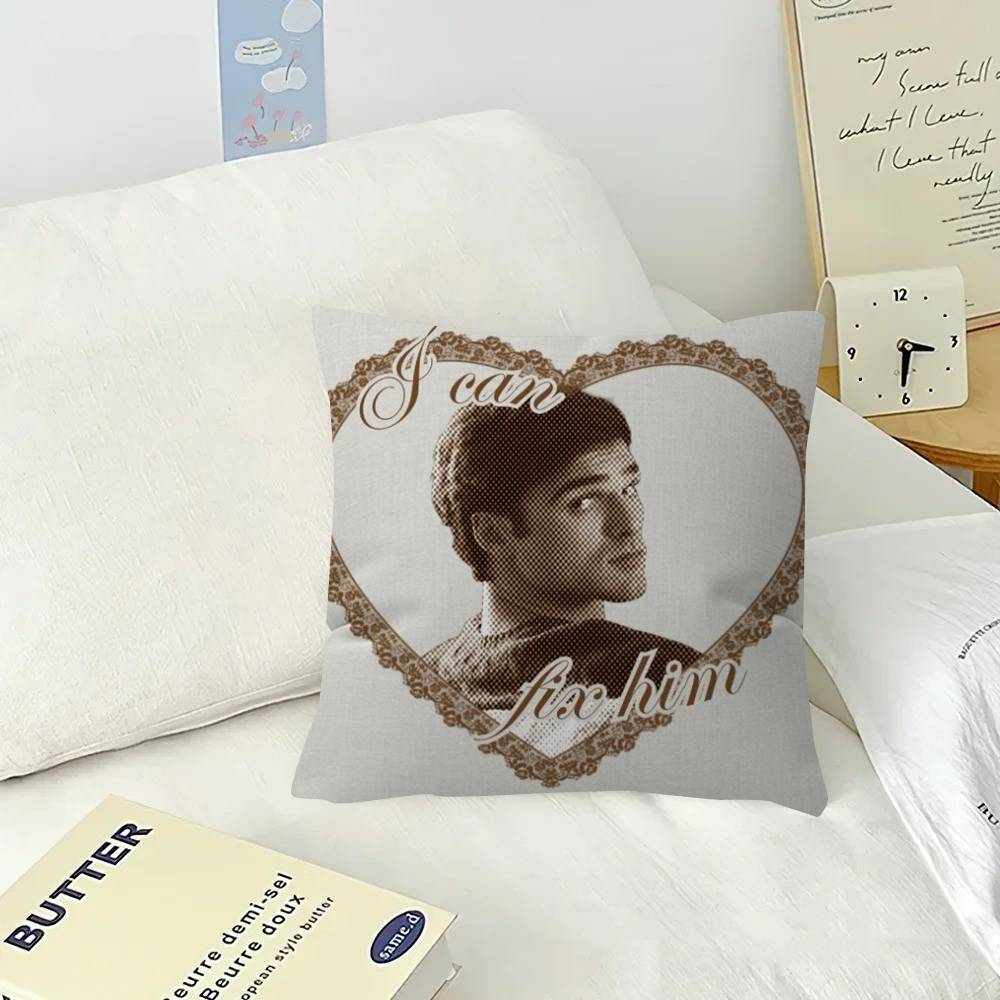 Acteur Jacob Elordi Kussenhoes Auto Plaid Kussenhoes Voor Bank Auto Kerstcadeau 50x50cm