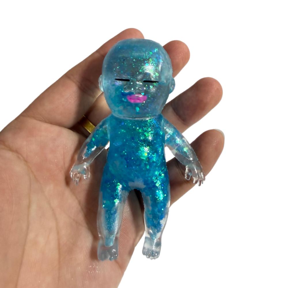 Stressverlichter Speelgoed Squishy Babyvorm Knijpspeeltje Anti-stress Speelgoed Fidget Bureau Speelgoed Voor Vriend Kerstcadeau 9cm