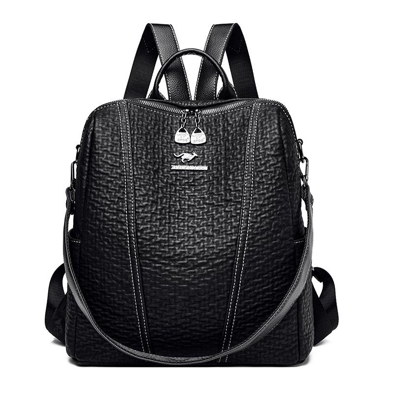 

Модный рюкзак для женщин, корейский новый стиль, простой женский рюкзак, большая вместимость, многоцелевая повседневная дорожная сумка через плечо