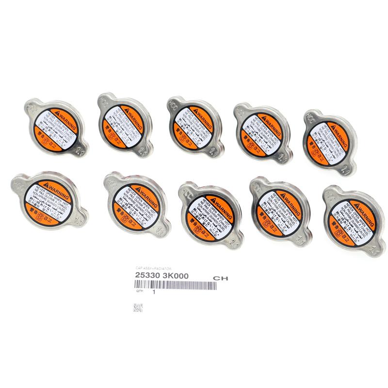 NEW 10PCS 253303K000 1.1 Bar Radiator Cap Assy 25330 3K000 For SEDONA SORENTO SOUL Radiator cover for Elantra Accent 25330-3K000