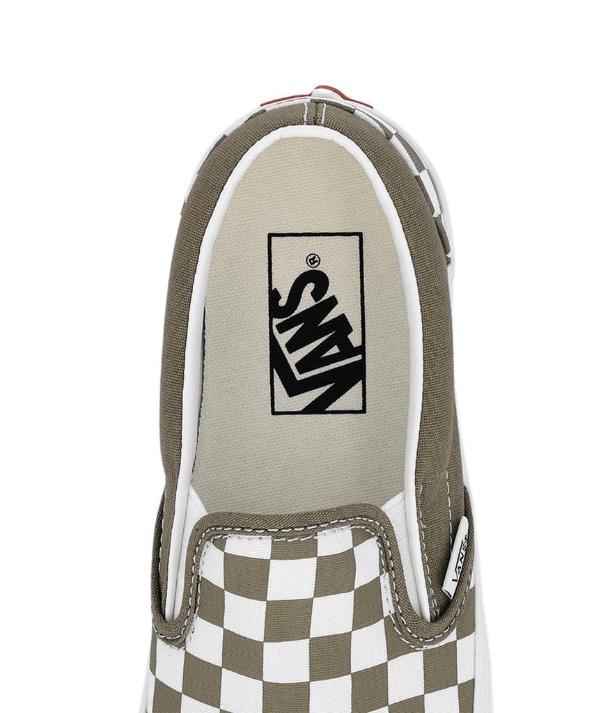 Vans Classic Slip-On - (Color Theory) Checkerboard Olive Brown / Vn000Z7Aovb1