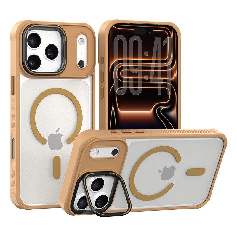 Skin feel bracket Apple 11 mobile phone case iphone11promax/11/11 matte magnetic suction simple protective case