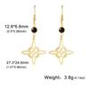 LIKGREAT Stainless Steel Witches Knot Stud Earrings for Women Irish Lucky Celtics Knot Amulet Earring Jewelry Gifts Wholesale