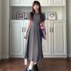 Plus Size Women's Clothing for Fat Girls, Korean Style Preppy Style Polo Collar Waist-Cinching Dress, 2026 Summer Fashion Slimming Dress