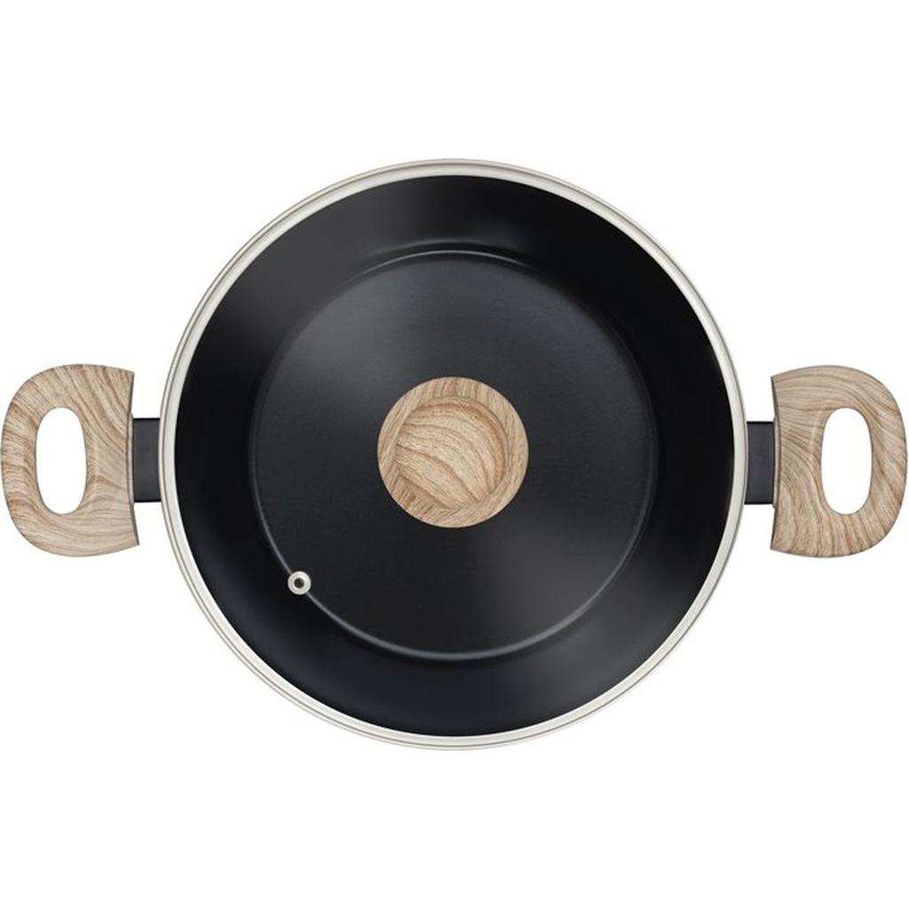 Faitout avec couvercle - PYREX - Cook & Care - 24 cm - Anti-adhérent - Induction - Sans PFAS