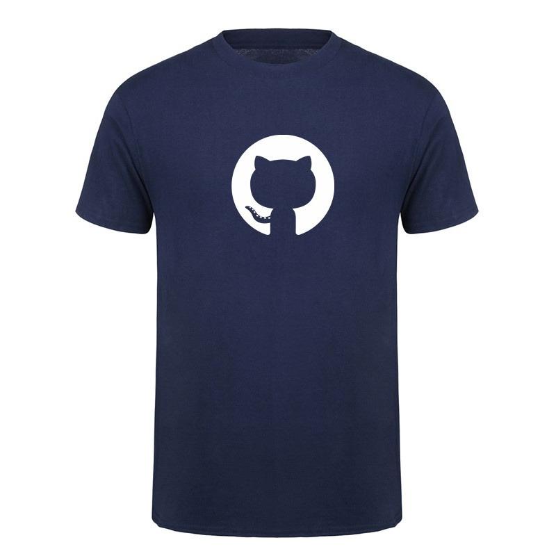 Github T Shirt Summer Men Funny Cotton Short Sleeve Programming Developer Programmer T-shirts Boyfriend Gift Tops