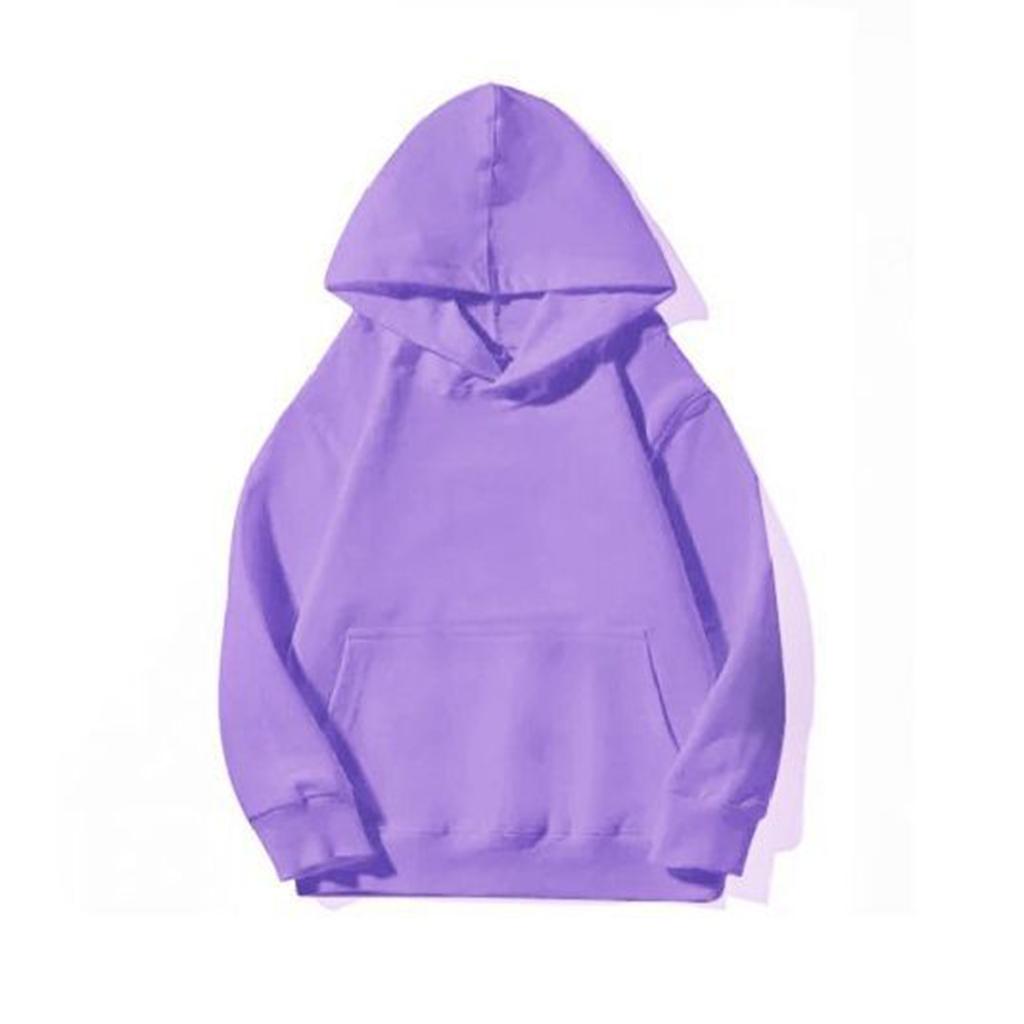 Children's Boys' Fashion Solid Color Pullover Casual Round Neck Hoodie