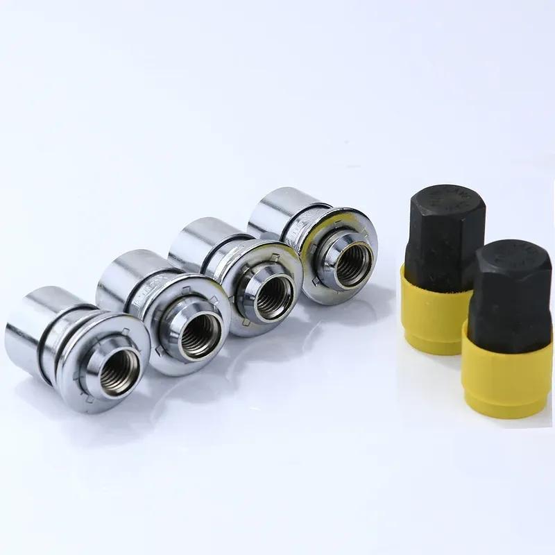 4pcs nuts+2keys High Quality Steel Anti-Theft Security Car Wheel Rim Lug Locking Lock Nuts for toyota lexus OEM Wheel