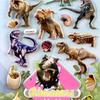 4pcs Cartoon Animals Dinosaur Bubble Stickers Three-dimensional 3D Puffy Decals DIY Notebook Guitar Phone Cool Graffiti Sticker