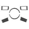 6Pcs For Chrysler 300 300C Carbon Fiber Steering Wheel Kit Cover Trim Type B
