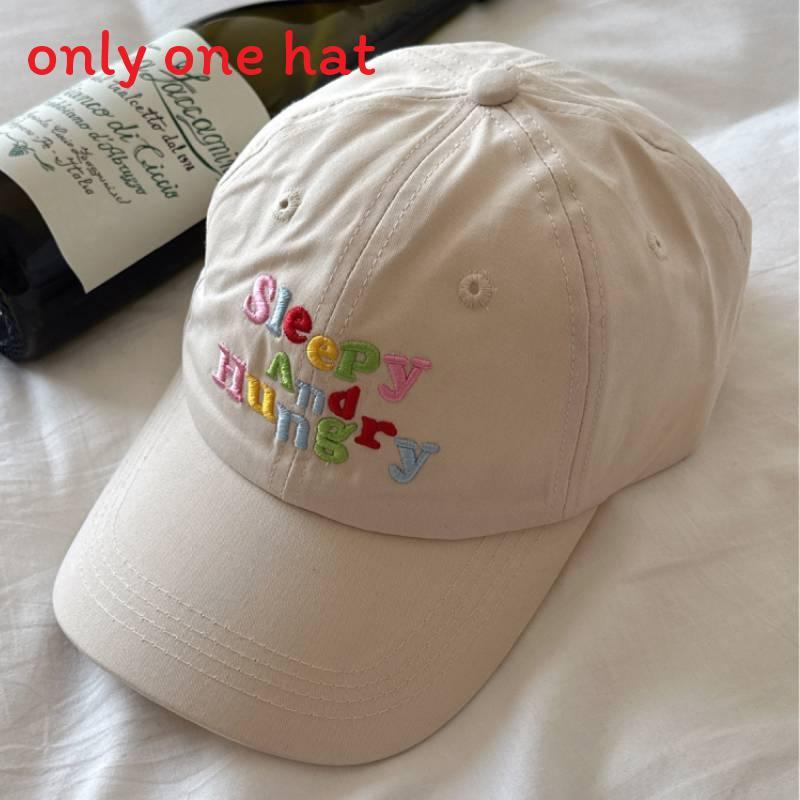 

Cotton Baseball Cap For Women With Wide Brim Sun Protection Adjustable Summer Fashion Accessory бежевый