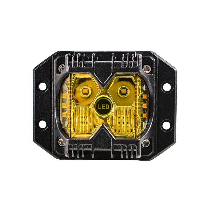 40W Driving Lamps Amber Strobe Off Road Lights Zapuštěné LED pracovní světlo pro -Jeep-Wrangler Truck Tacoma ATV UTV
