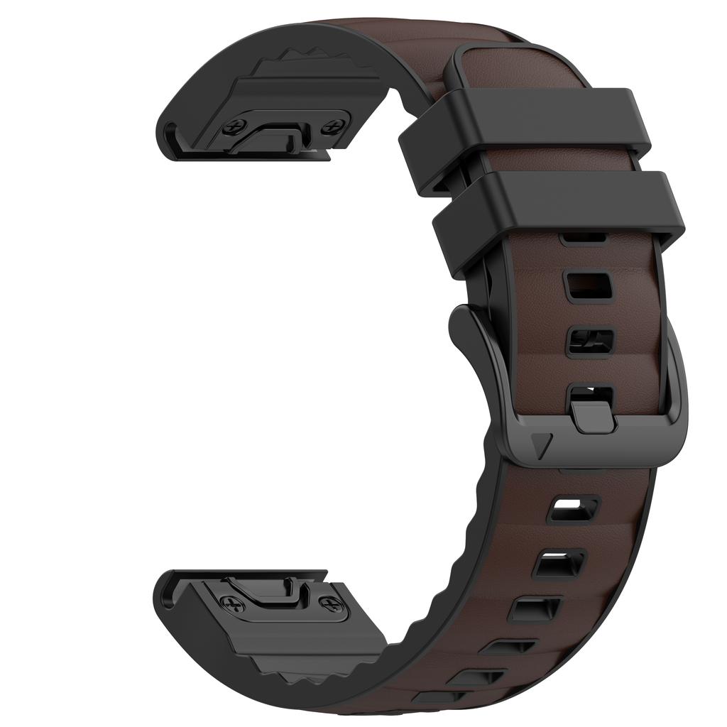 QuickFit 22/26mm Strap for Garmin Epix Pro/fenix 8 7 7X Pro Leather Silicone Watchband Forerunner 965 970 Enduro 3 Sport Bracele
