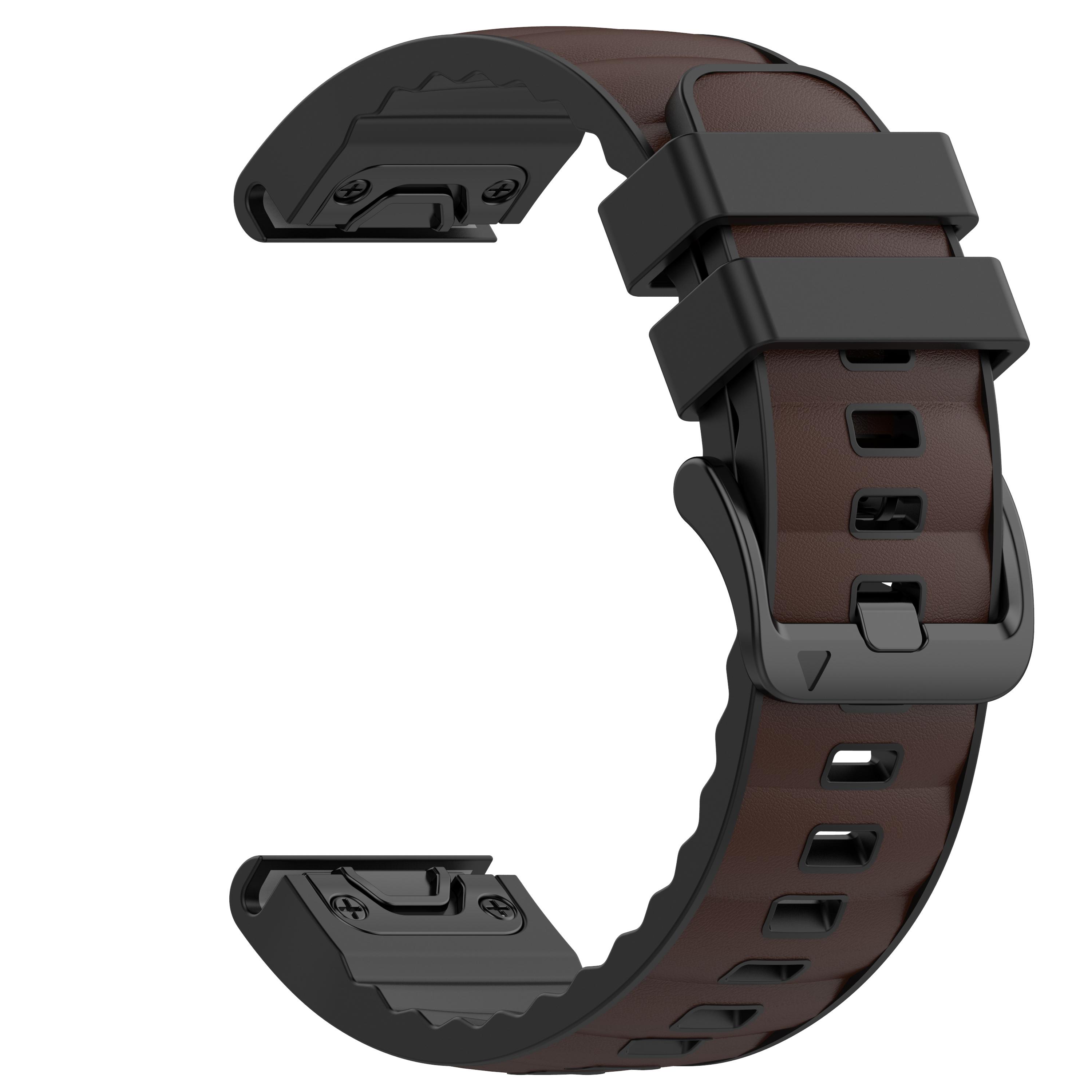 

Ремешок QuickFit 22/26 мм для Garmin Epix Pro/fenix 8 7 7X Pro Кожаный Силиконовый Ремешок для Часов Forerunner 965 970 Enduro 3 Спортивный Браслет 22MM