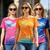 Summer Women's Fashionable Sports Short-Sleeved Oversized Comfortable Breathable Running Printed T-Shirt Casual Top