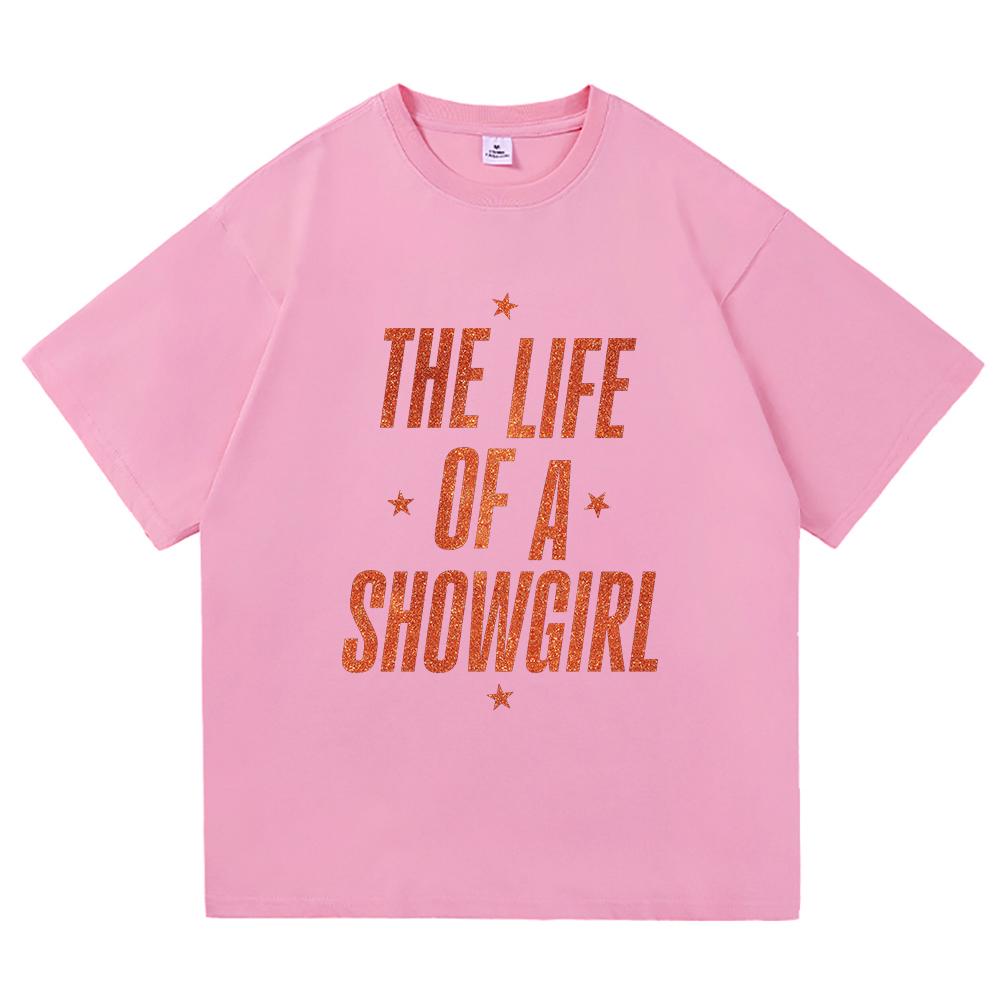 New Album The Life of A Showgirl T Shirt Fashion UnisexWomen Aesthetic TS TShirt Unisex High Quality Vintage Cotton Tees Shirts