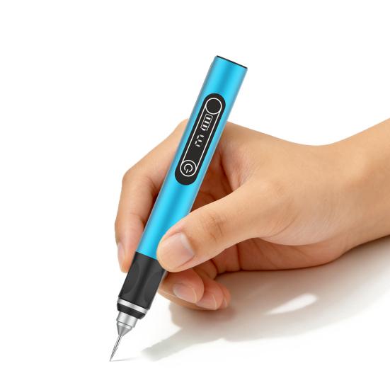 Precision Drilling Pen for Leather Cordless Engraving Machines with Bits, USB Rechargeable Mini Electric Engraver Etching Wood Carving Tool