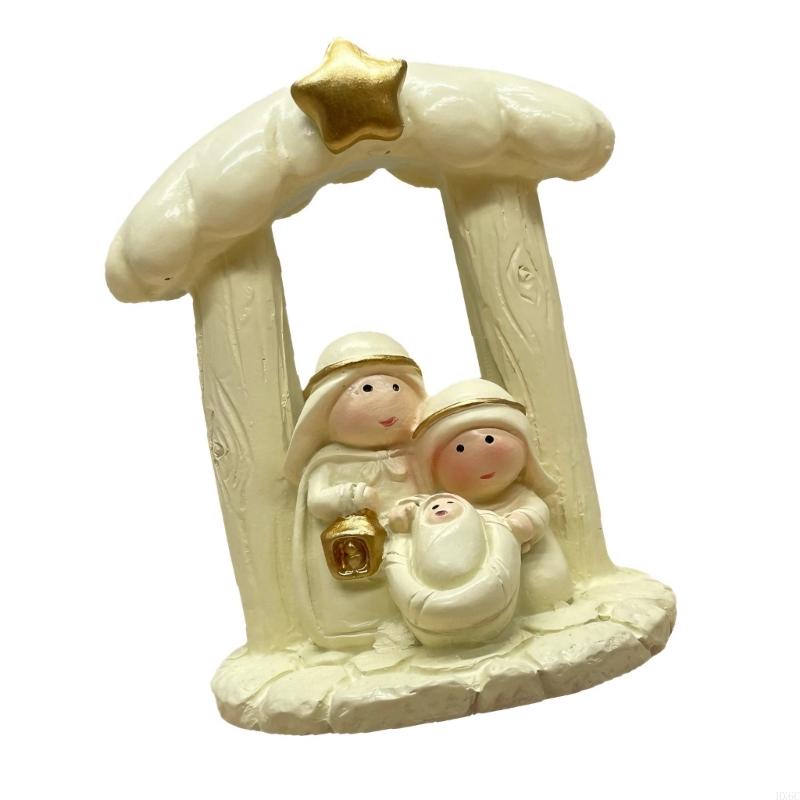 Christmas Nativity Figurines Resin Nativity Scene Statue Holy Family Statues Table Centerpieces Religious Home Decors HX6C