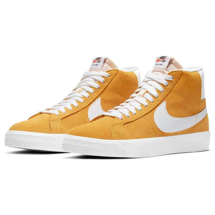 Nike Zoom Blazer Mid SB University Gold Unisex Sneakers Yellow Black White 864349-700
