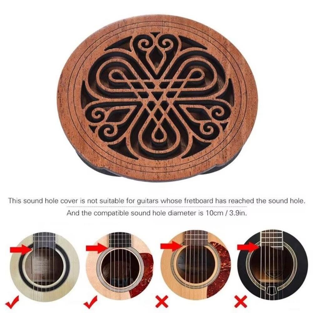 Decorative Cutout Acoustic Guitar Accessory Guitar Feedback Buster For Acoustic Guitars