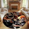 BLEACH Print Round Rug, Washable Floor Carpet, For Entryway Dorm Laundry Room Office Study, Home Decor Birthday Christmas Gift