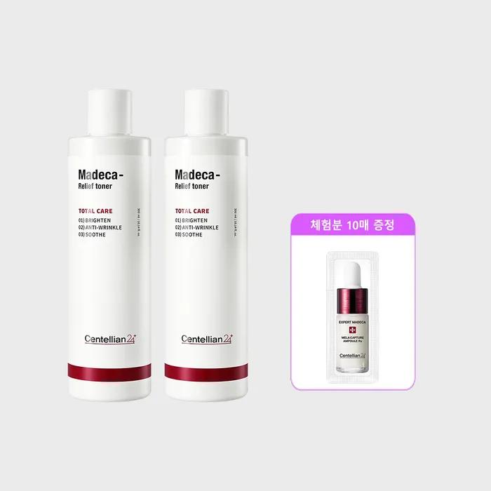 Madeca Relief Toner 300mlX2 + Freckle Ampoule 1ml 10 sheets