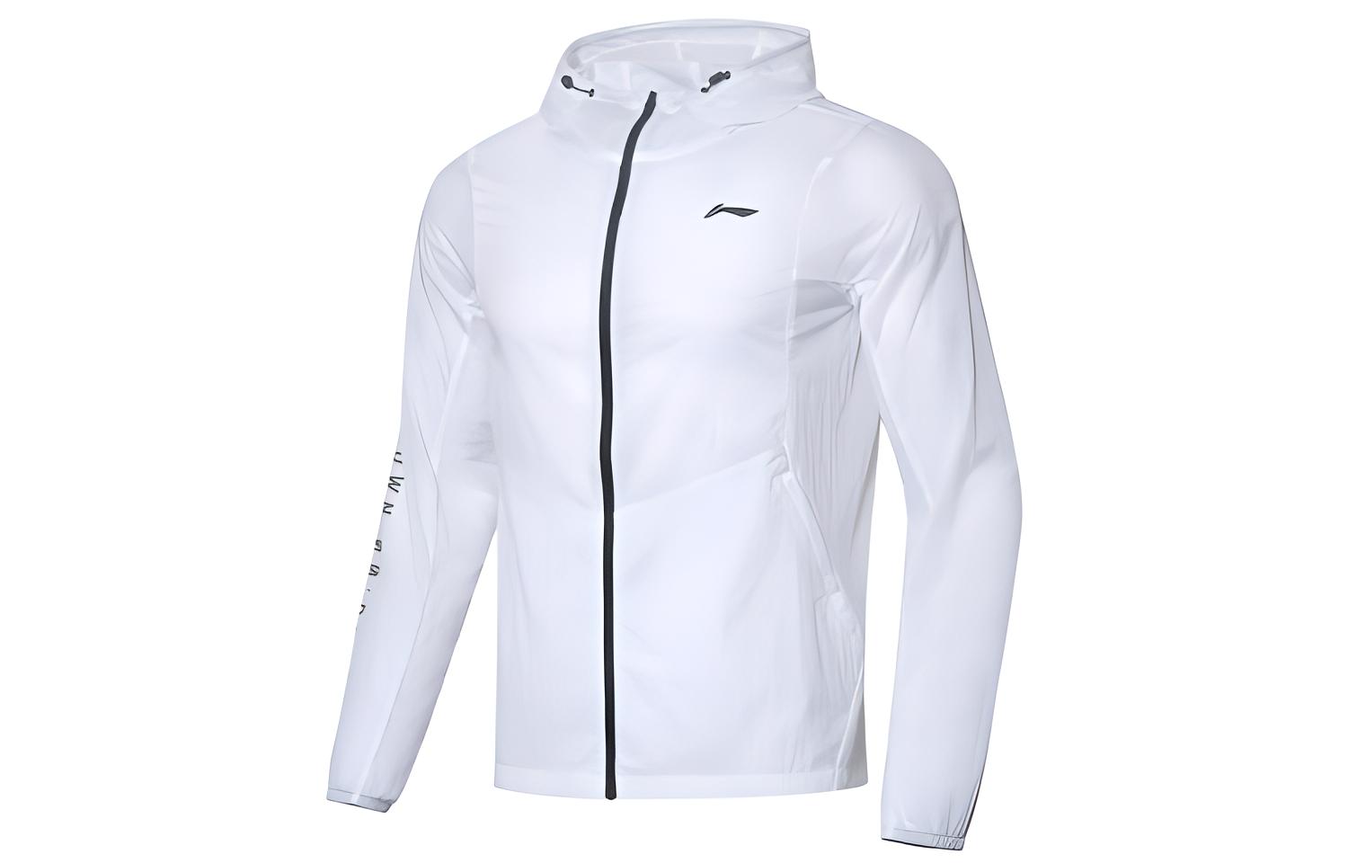 Li Ning Jackets Men s White Hooded Moderate Other AFDQ205-1 XXXL