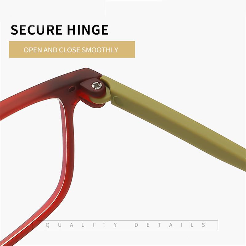 Tea Frame Square Nearsighted Glasses For Women Men Ultra Light Student Prescription Glasses Myopia 0 -0.5 -0.75 To -6.0