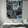 Dark Monster Cartoon Carnival Pattern Home Decor Tapestry, Wall Hanging, Decorative RV Wall Cloth.NGT0928047