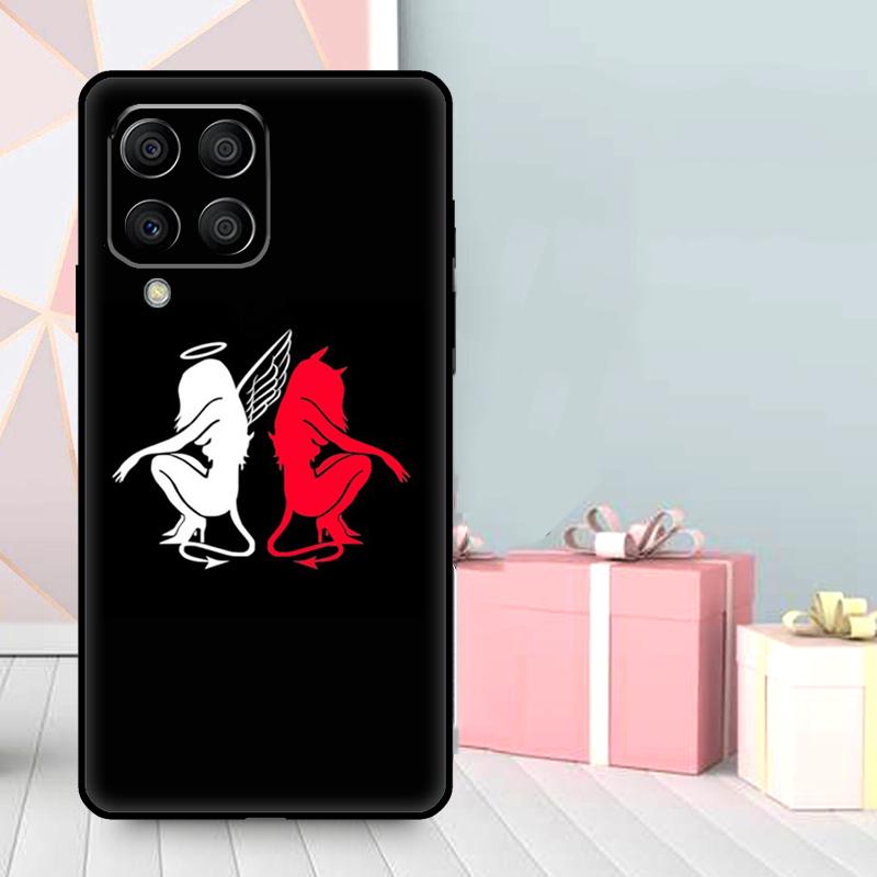 Angel Devil Girl Case For Samsung Galaxy M36 M12 M52 M06 M16 M56 M33 M15 M55 M31 M13 M14 M53 M32 M35 M34 M54