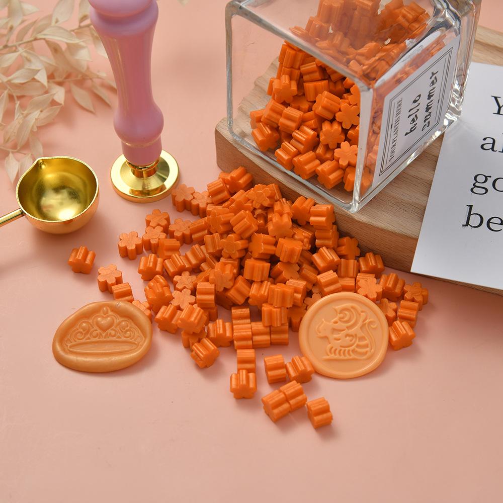 500G Cherry Blossom Shape Cute Fire Paint Wax Grains Student Handmade Creative DIY Decorative Gift Envelope Sealing Supplies