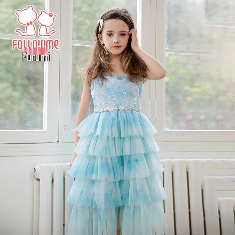 

Girls Summer Mesh Princess Cake Dress 37