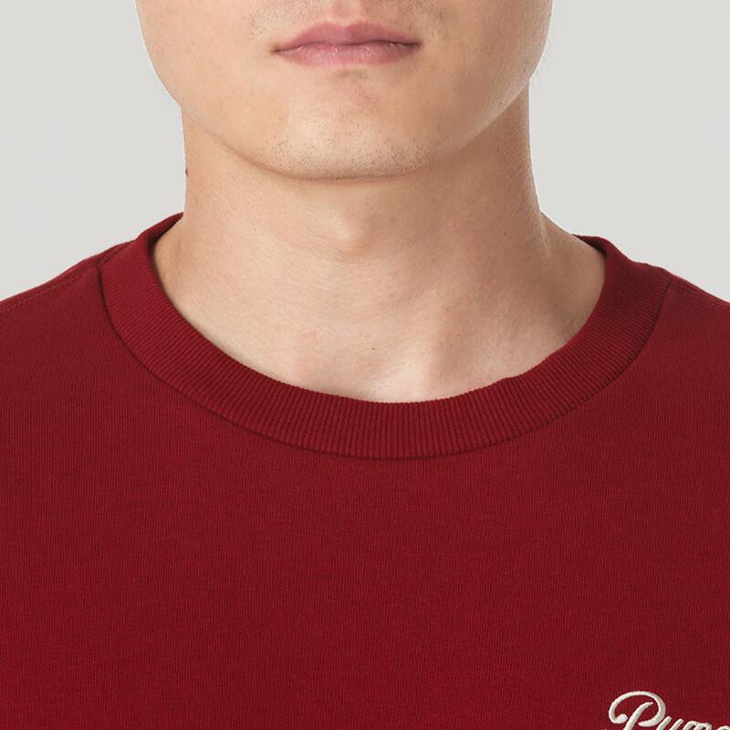 Puma Logo Solid Color Comfortable Breathable Casual Hoodie Men hoodies Red 630947-13
