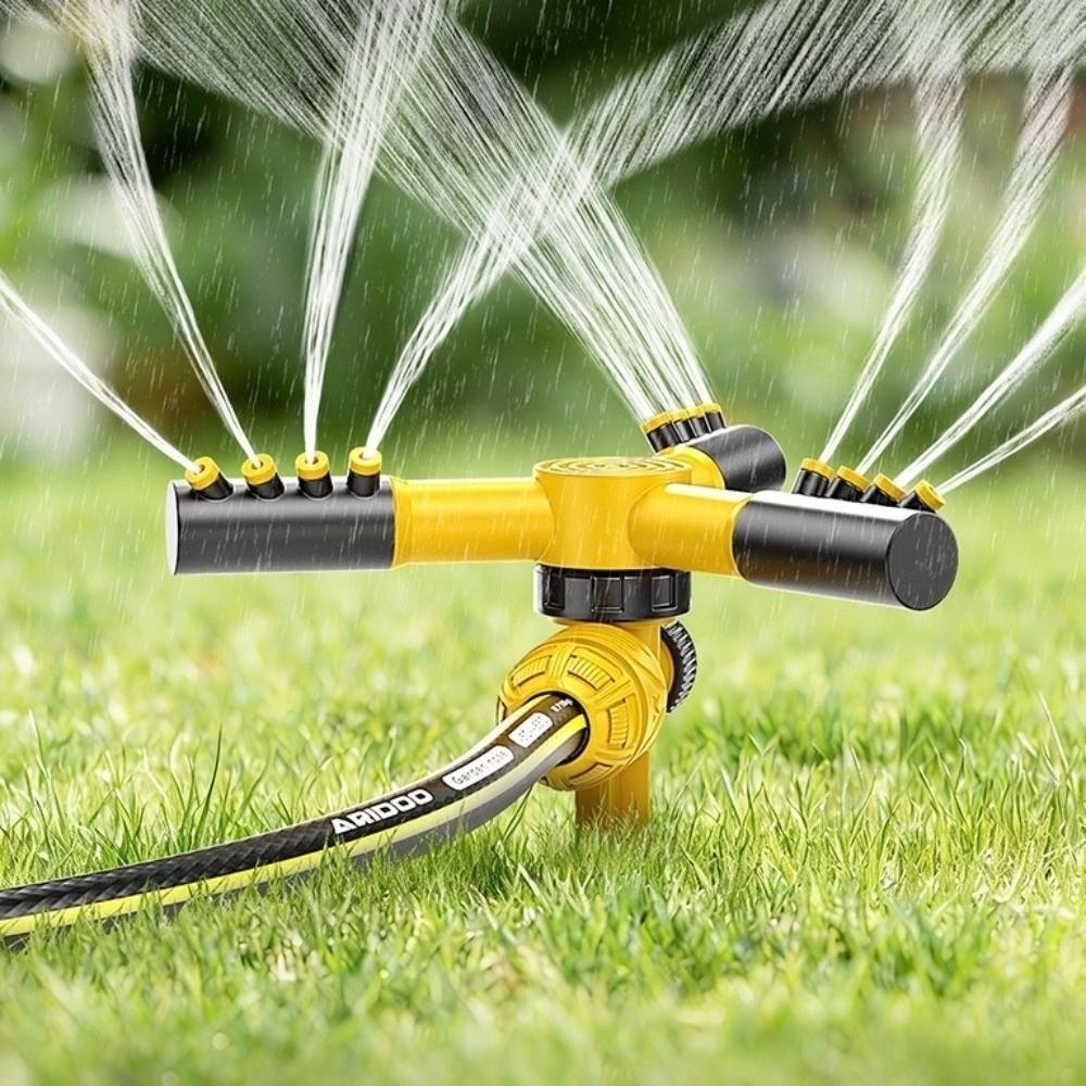 Three Fork Automatic Garden Sprinkler Ground Insert Watering Nozzle Water Irrigation Tool  Farms