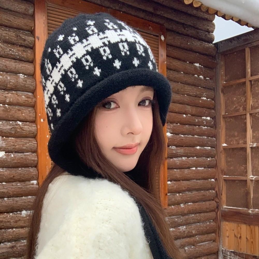Tassel Tie Knit Hat Warm Knit Women Beanie New Knit Cap Outdoor