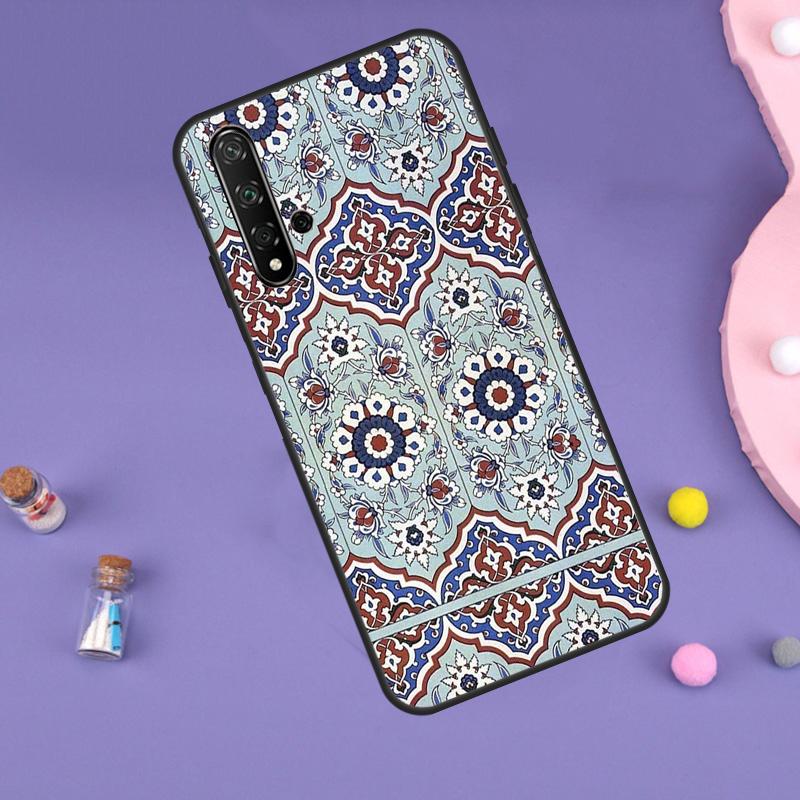 Moroccan Pattern For Huawei Nova 11i 12i 8i 7i 3i 9 10 SE Y60 Y61 Y70 Y72 Y73 Y90 Y91 P20 P30 P40 Lite Case