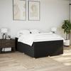 Boxspringbett mit Matratze Schwarz 140 x 190 cm Stoff