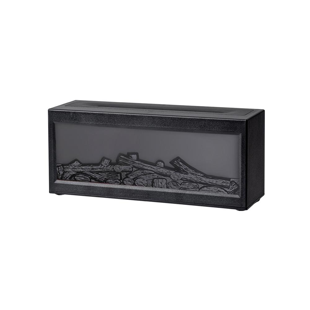 

LED Simulated Flame Fireplace Aromatherapy Machine RGB Colorful Atmosphere Light Timming Home Air Humidifier with Remote control чёрный