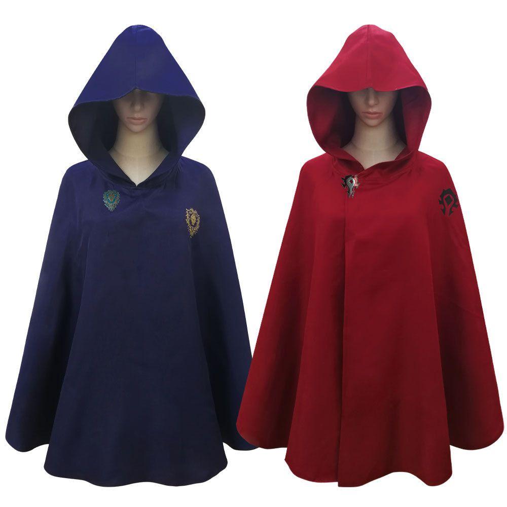 Of Warcraft World Union Camp Cosplay Costume Fitting Cape Halloween Red And Blue