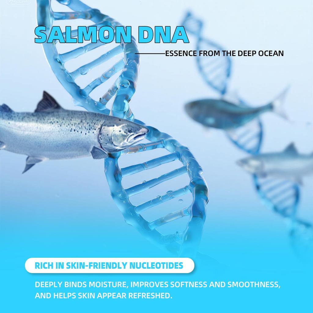Salmon DNA PDRN & Hydrolyzed Collagen Serum - Anti-Aging Face Essence for Firming & Brightening - 30ml
