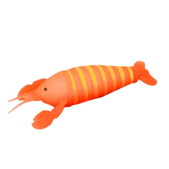 Squeezing Lobster Toy Cute Colorful Simulation Animal Doll Pinch Toy Anxiety-Relief Soft Plastic Squeeze Fidget Squishes Decompression Toy Boys Girls
