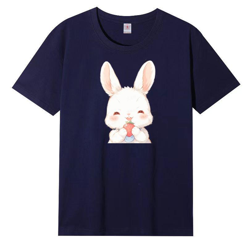 

Short Sleeve T-shirt Women Designer Printed Summer Loose Top T-shirt XS