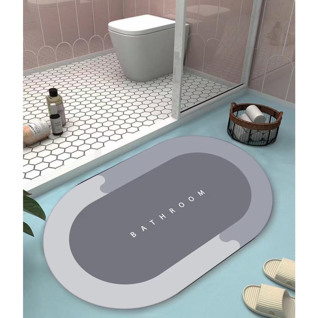 Absorbent Mat Absorbent Foot Mat Toilet Bathroom Non Slip Mat Absorbent Soft Mat Quick drying Rubber Carpet