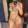 New Striped With Skirt High Leg Cut Bikini Female Swimsuit Three-pieces Bikini set Women Swimwear Bather Bathing Suit Swim