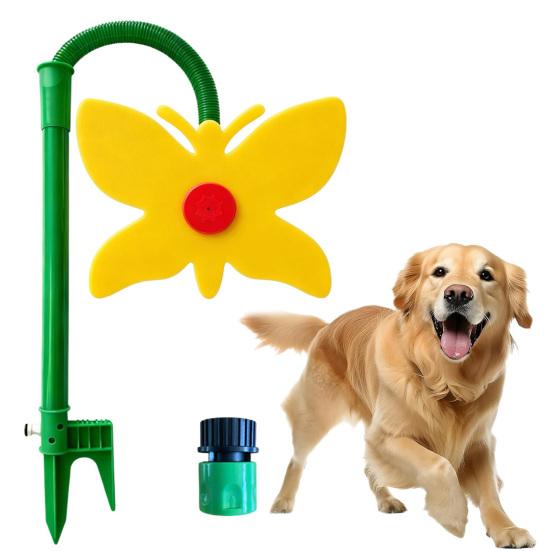Aspersor de Césped Mariposa Loca, Aspersor de Jardín Mariposa Bailarina, Divertido Aspersor Mariposa Giratorio 360 Grados para Riego de Jardín y Patio, Perros Niños