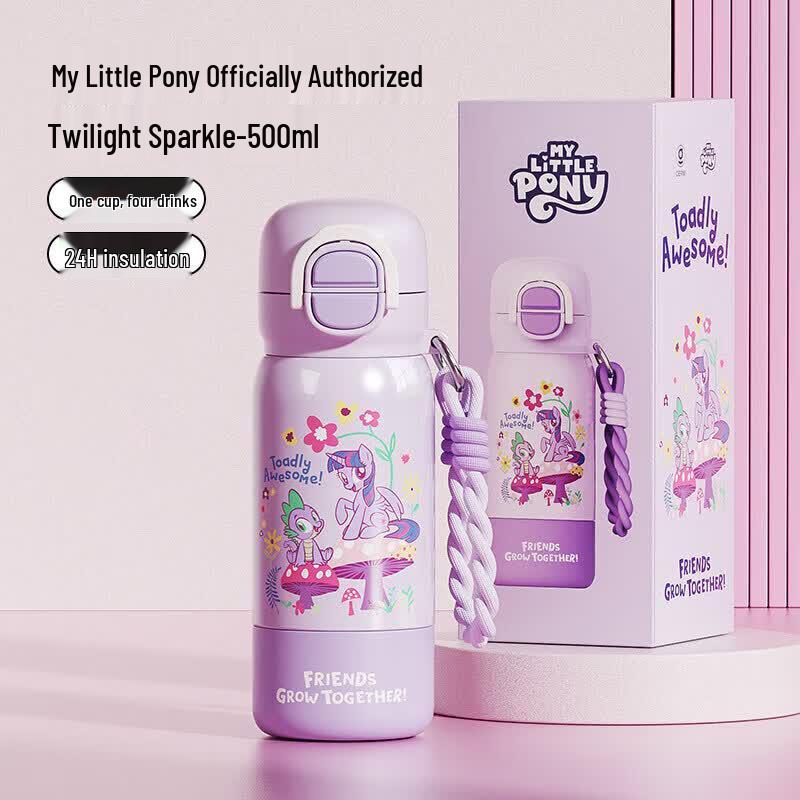 Germ My Little Pony Garden Adventure Insulated Straw Water Bottle